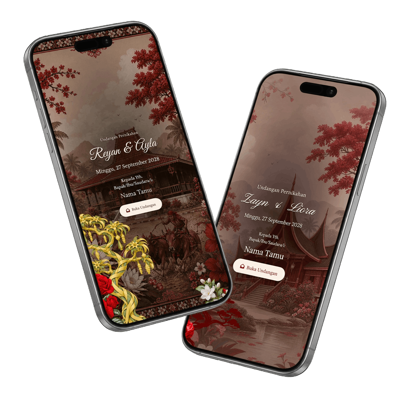 Contoh Undangan Digital di Smartphone